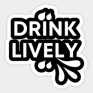 Drink lively for drink ware Sticker